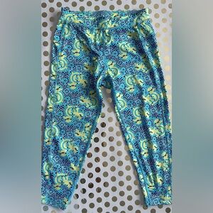 Disney Blue and Yellow Patterned Leggings